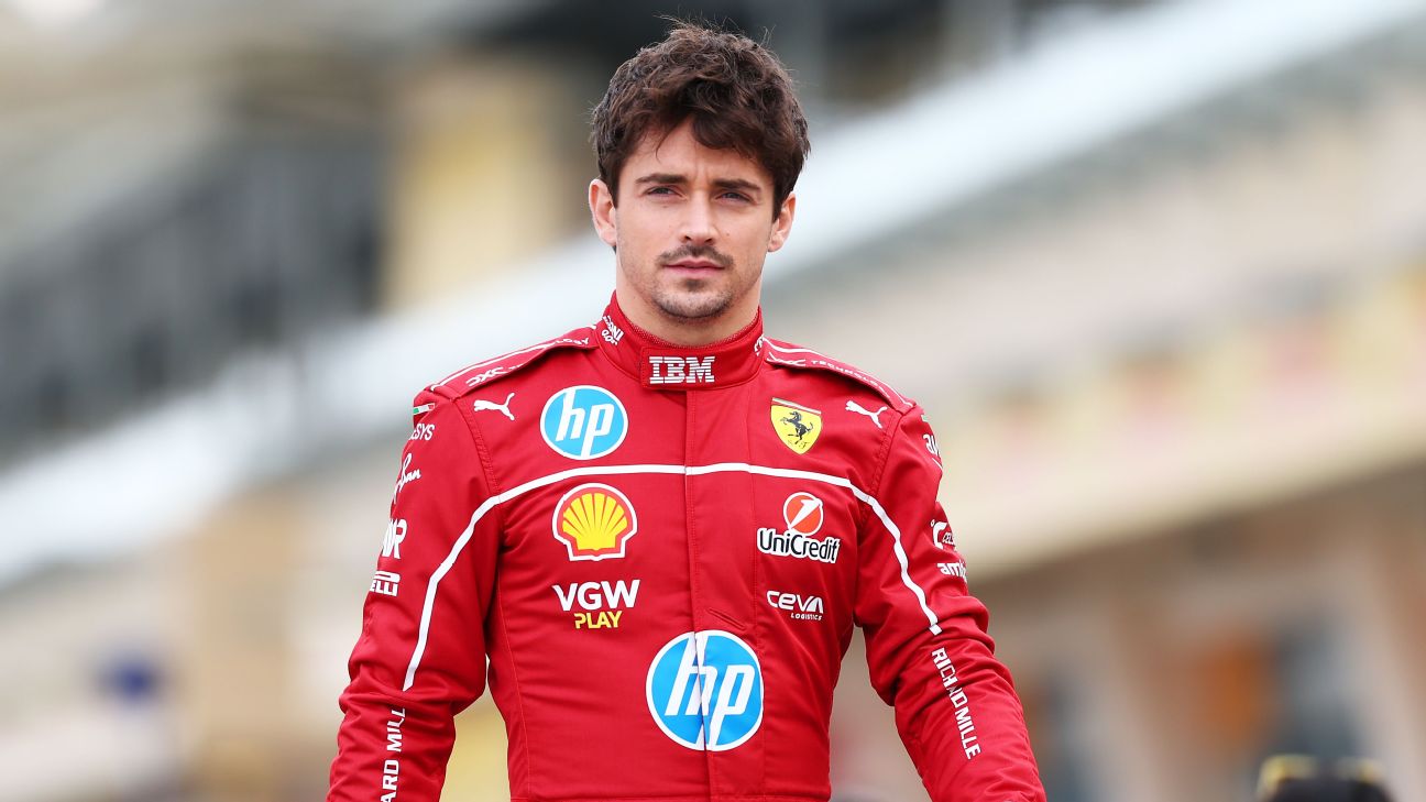 Charles Leclerc driving for Ferrari in Formula 1