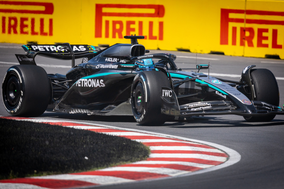 Kimi Antonelli celebrating on the podium in a winner’s parade after winning the 2026 Canadian Grand Prix in Montréal