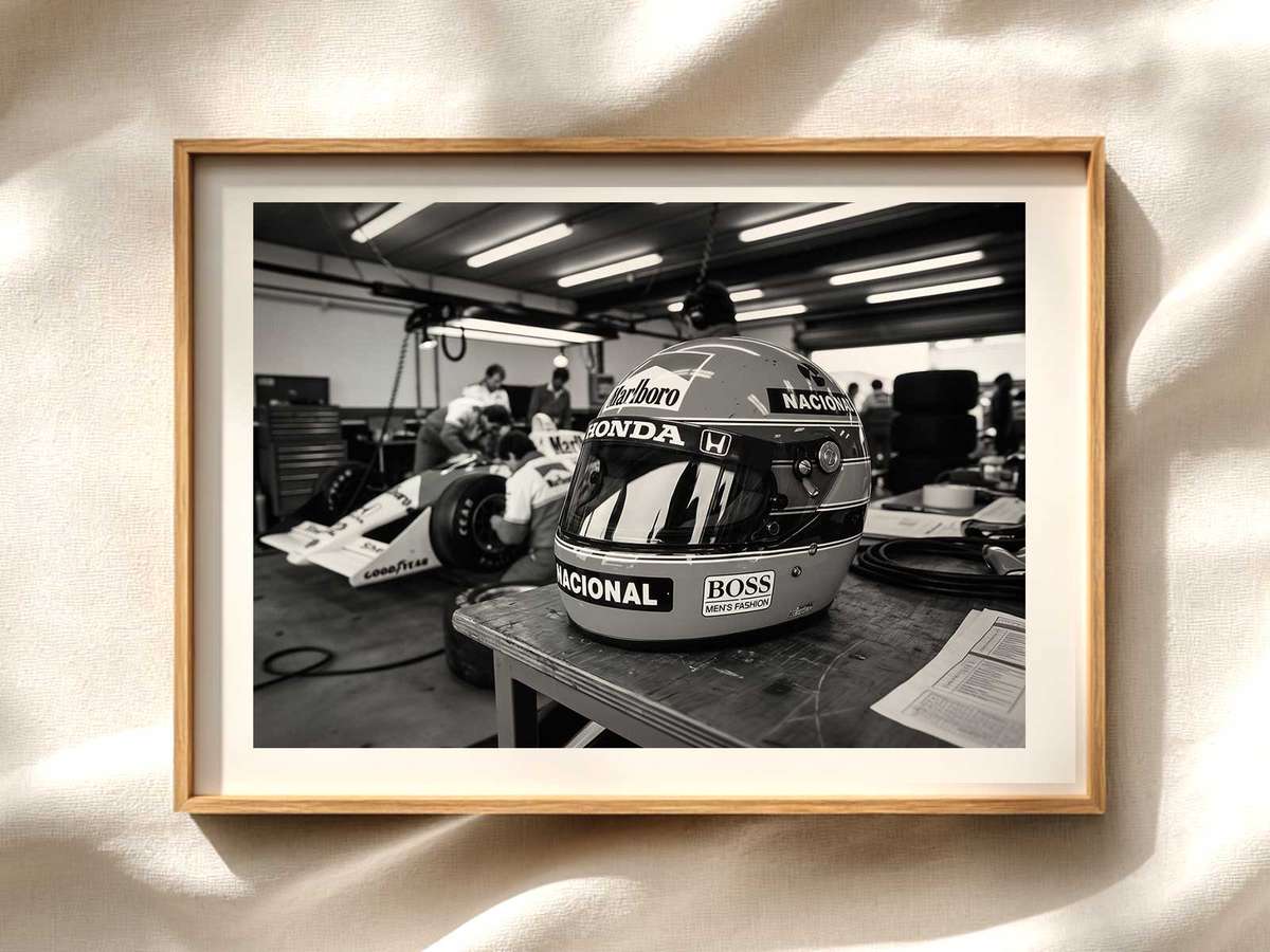 Monaco Grand Prix poster — 1980s patina and memory Formula 1 poster displayed as motorsport wall art