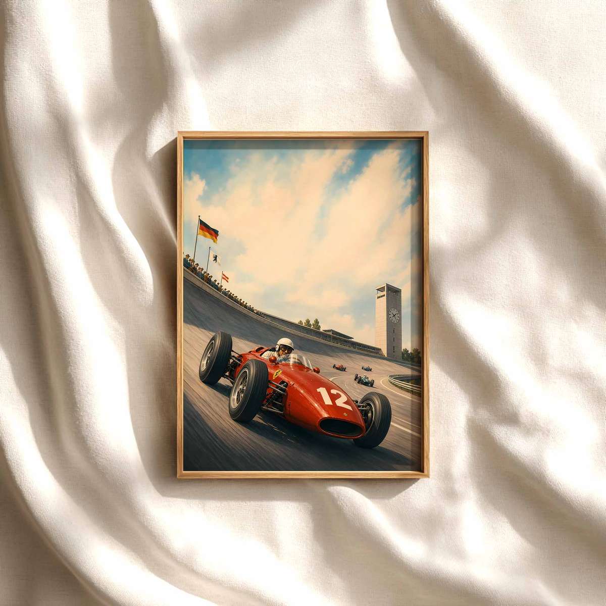 German F1 – AVUS 1950s Racing Poster, Formula 1 Grand Prix Posters, F1… Formula 1 poster displayed as motorsport wall art