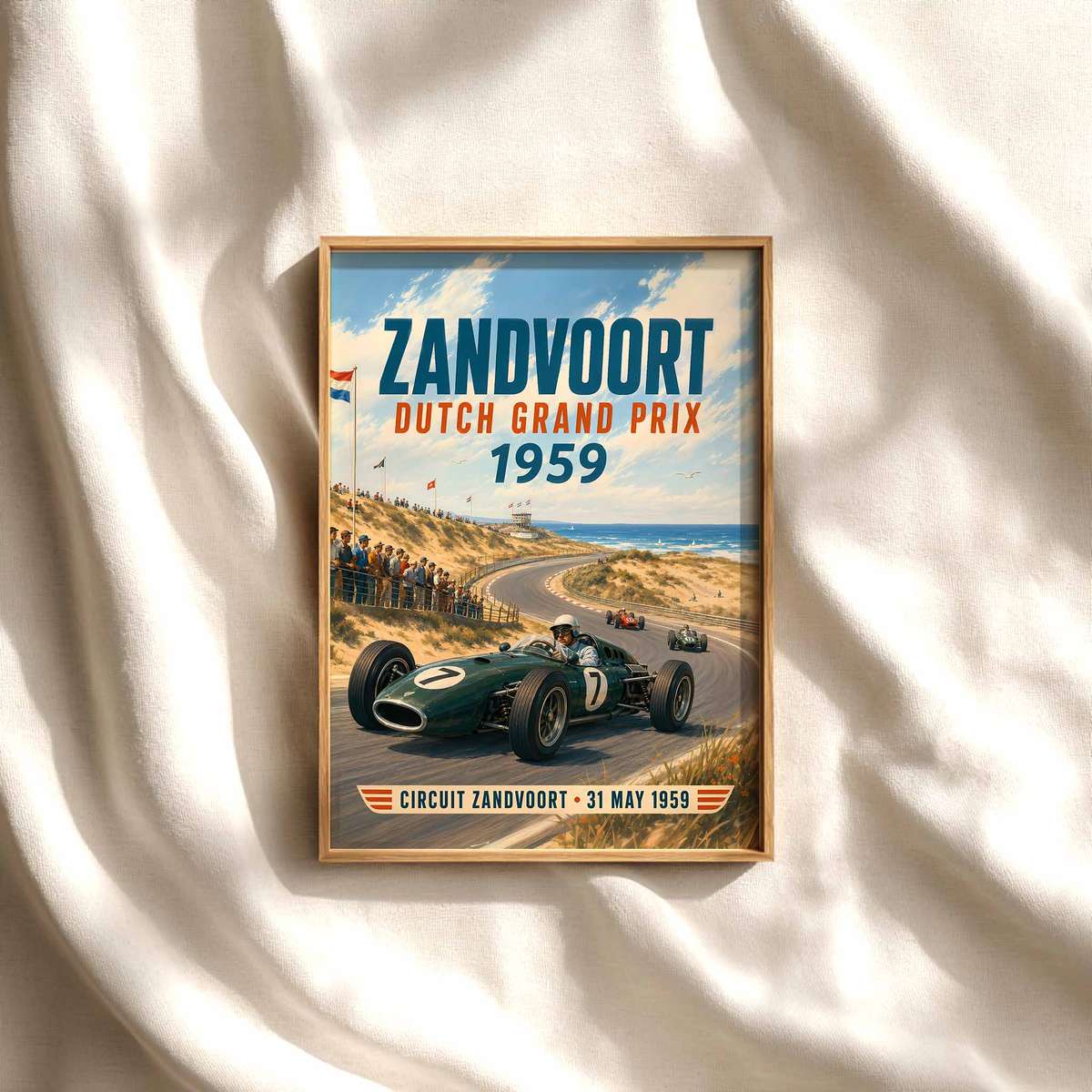 Dutch GP – Zandvoort 1959 Formula One Posters, F1 Art, Vintage Grand Prix Wall… Formula 1 poster displayed as motorsport wall art