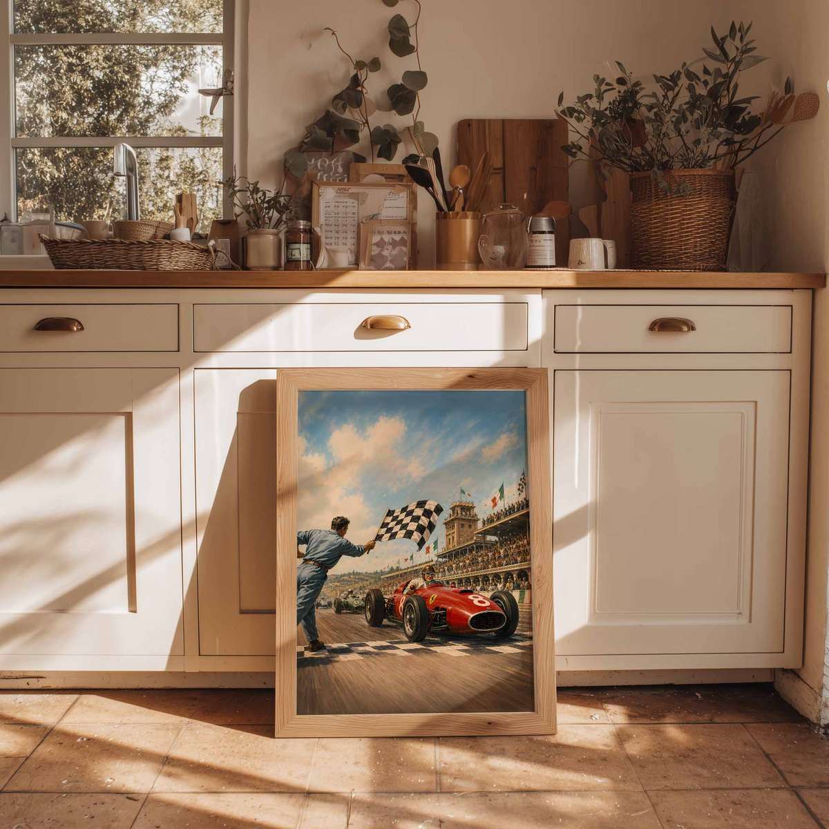 F1 wall art showcasing racing lines with dramatic circuit energy inspired by set of 6 vintage racing and a technical visual character