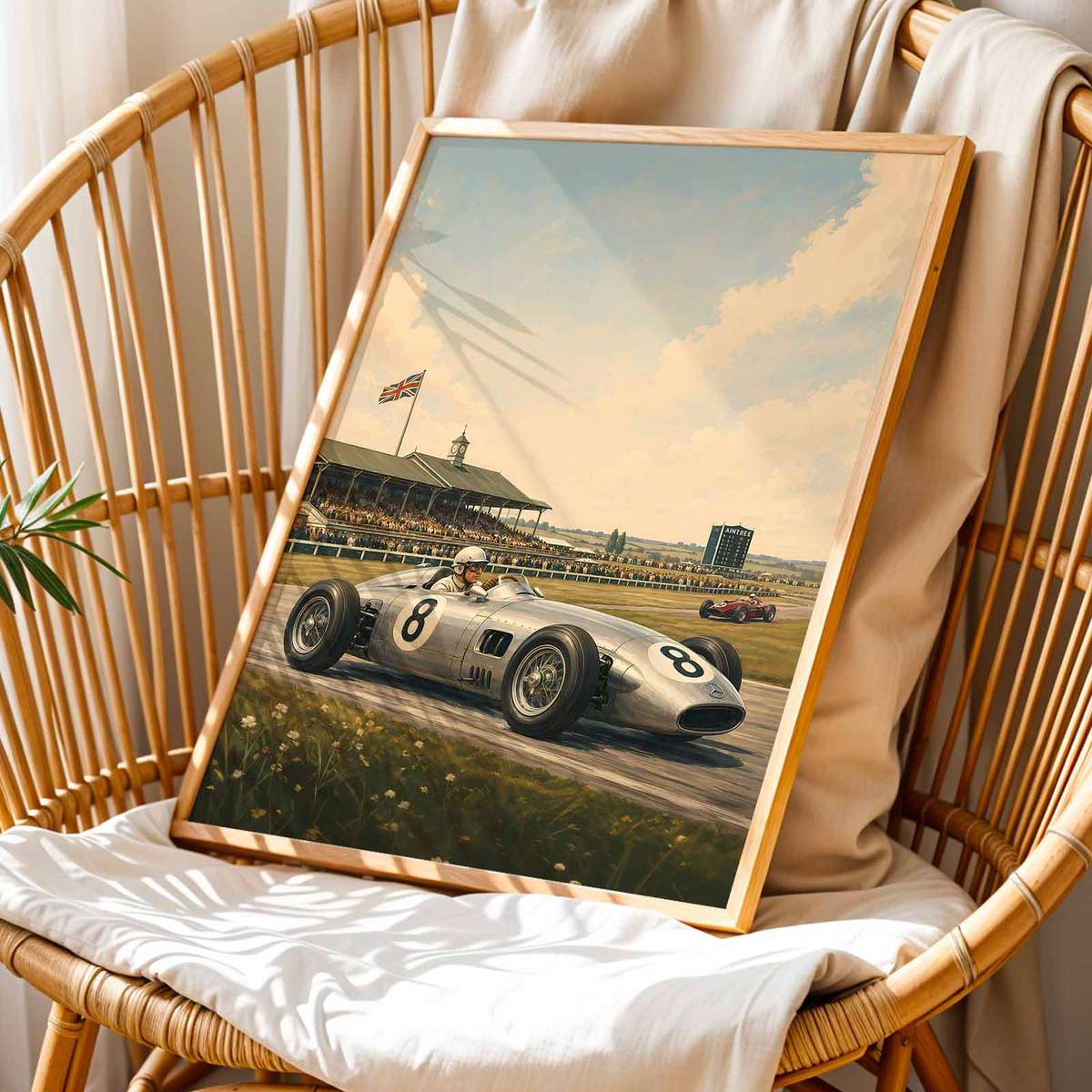 Gallery-style Formula 1 artwork with artistic details for gallery wall decor
