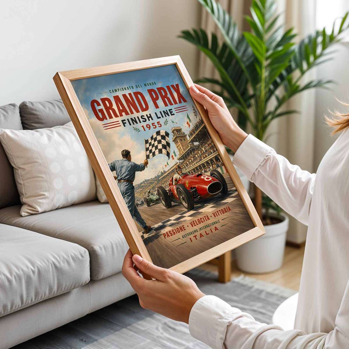 Decorative Formula 1 USA Fans artwork designed for racing enthusiasts and office decor