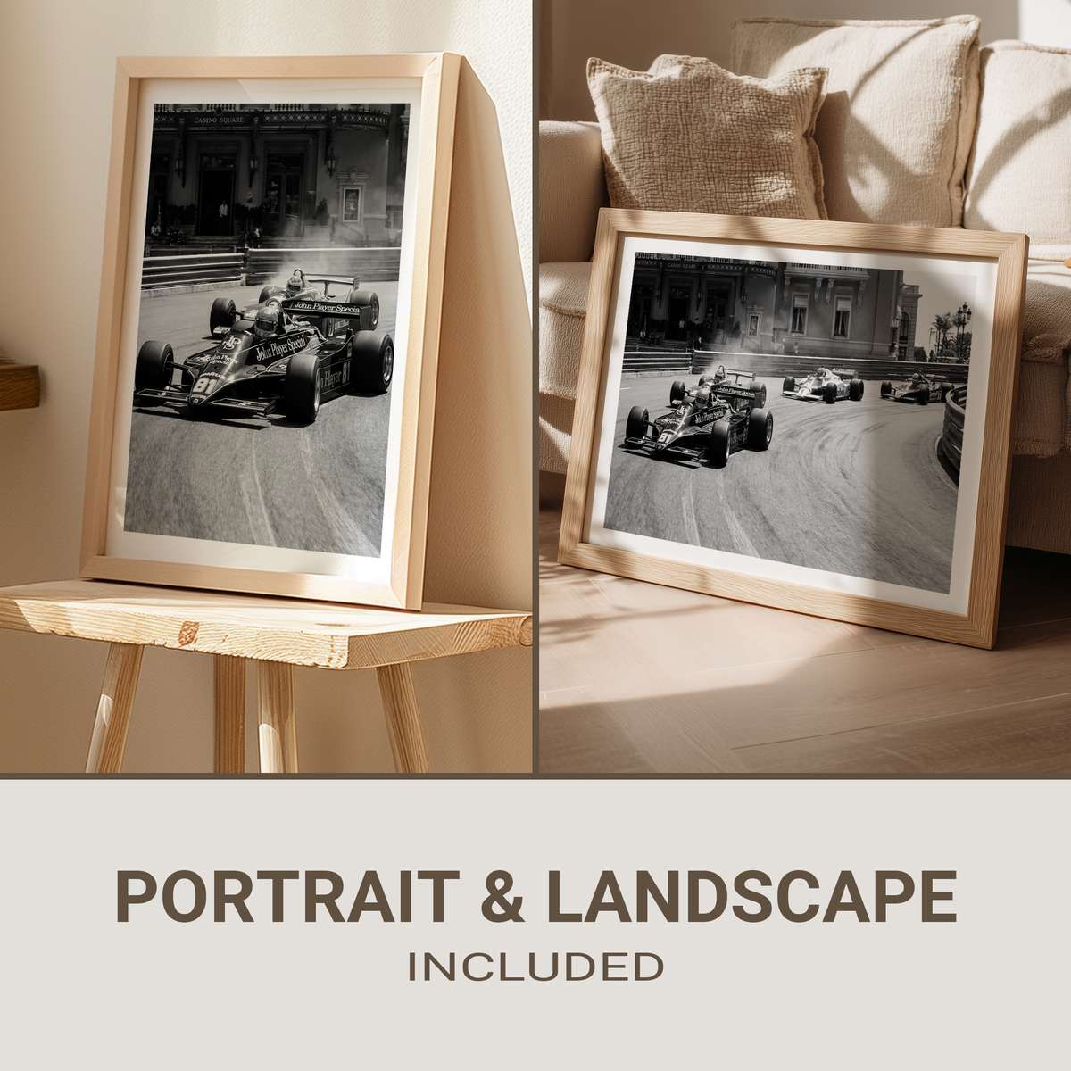 1980s style poster of a Hungaroring corner with a single F1 car and worn-paper texture