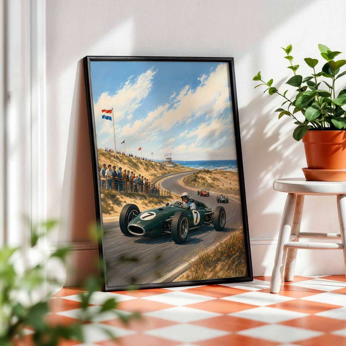 Decorative Dutch Grand Prix artwork designed for track-day admirers and office decor
