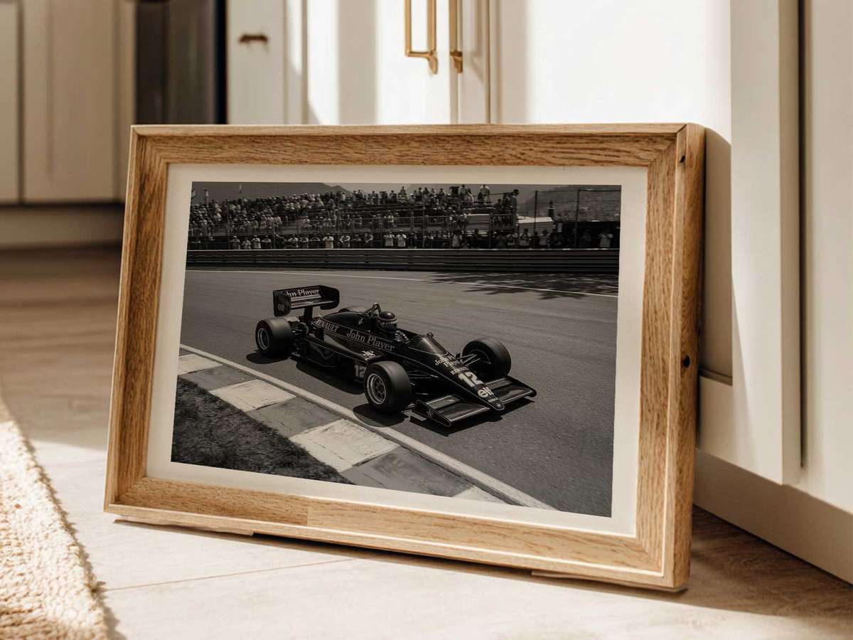 Refined poster of Saudi Grand Prix created for modern living space decor