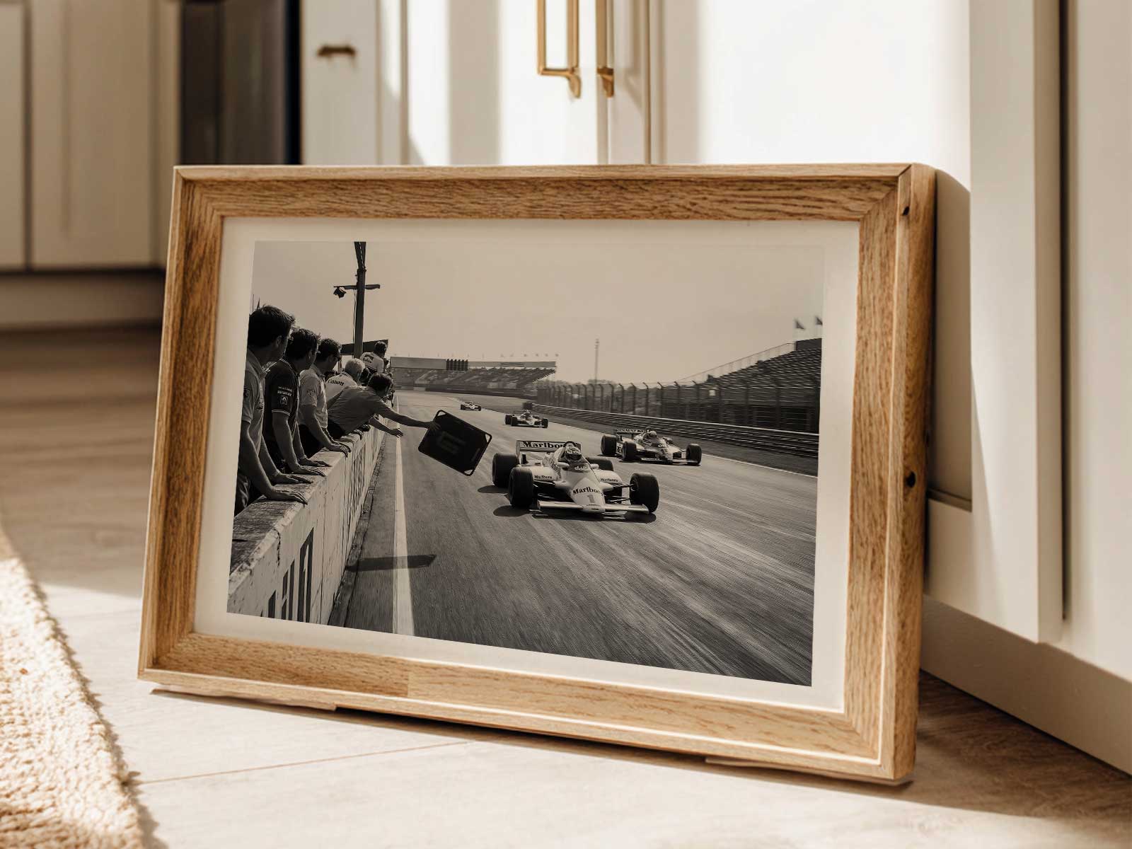 High-contrast graphic treatment of Michael Schumacher merging photo and posterized elements to create visual drama