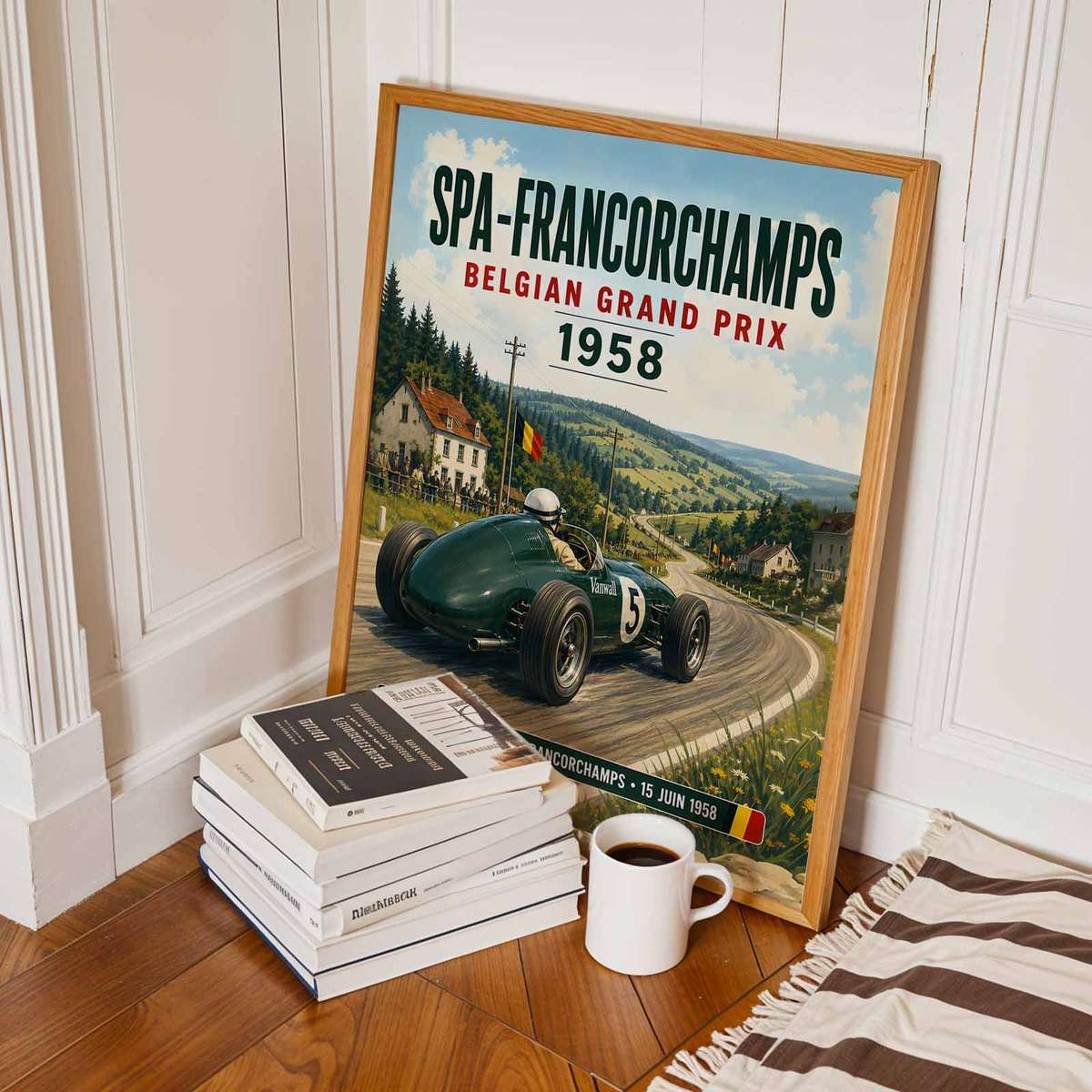 Decorative Spa F1 Circuit artwork designed for racing enthusiasts and office decor