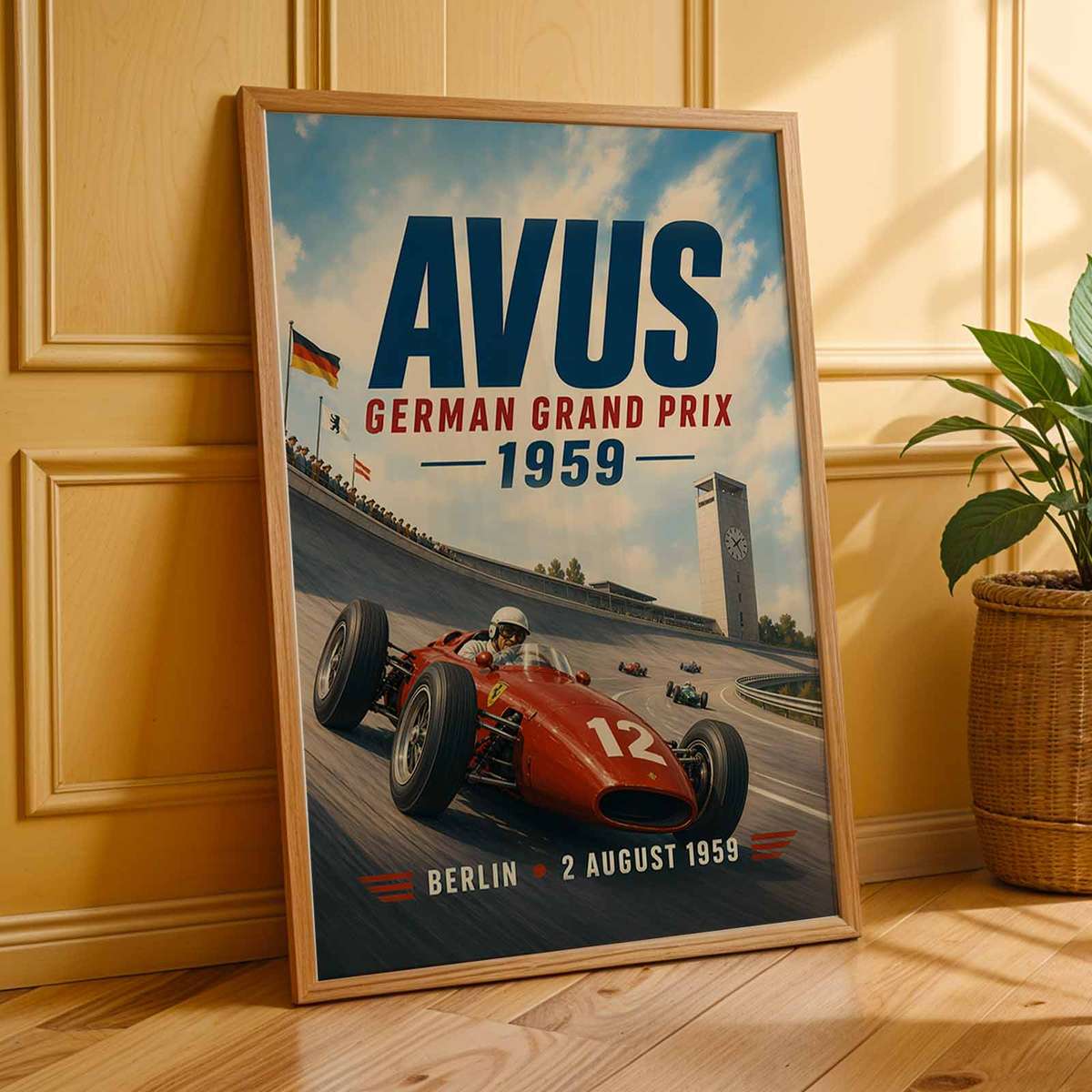 Artistic view of Formula 1 showing racing lines with dramatic circuit energy for gaming room decor