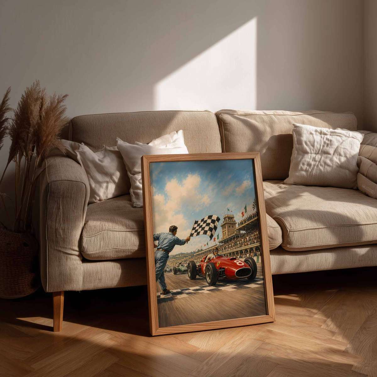 Vintage Sebring Formula 1 Fans wall art featuring racing lines with dramatic circuit energy