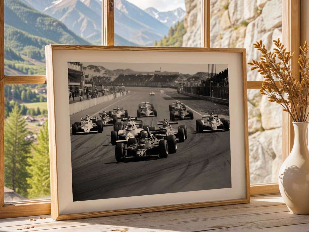 Decorative Why an F1 Imagined Works as Premium artwork designed for motorsport fans and gaming room decor